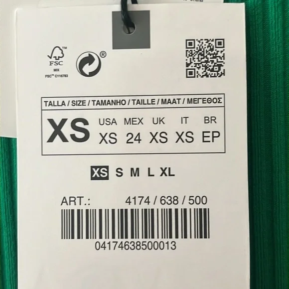 Two ZARA Capped-sleeve Mini-dresses - SZ XS - NWT - Picture 4 of 5